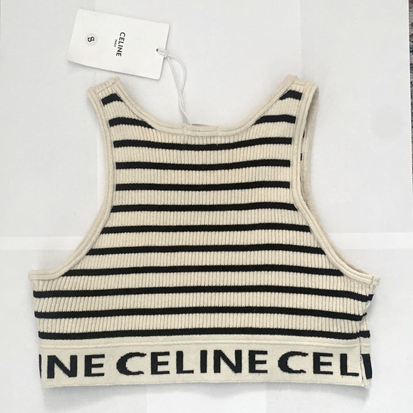 CELINE MESH SPORTS BRA
CREAM / NAVY Size: Small - Picture 2 of 3